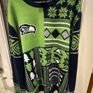 Seattle Seahawks Ugly Christmas Sweater 2XL NFL Team Apparel Holiday Knit